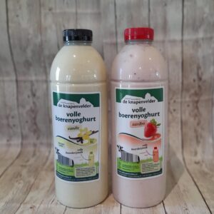 Volle boerenyoghurt aardbei